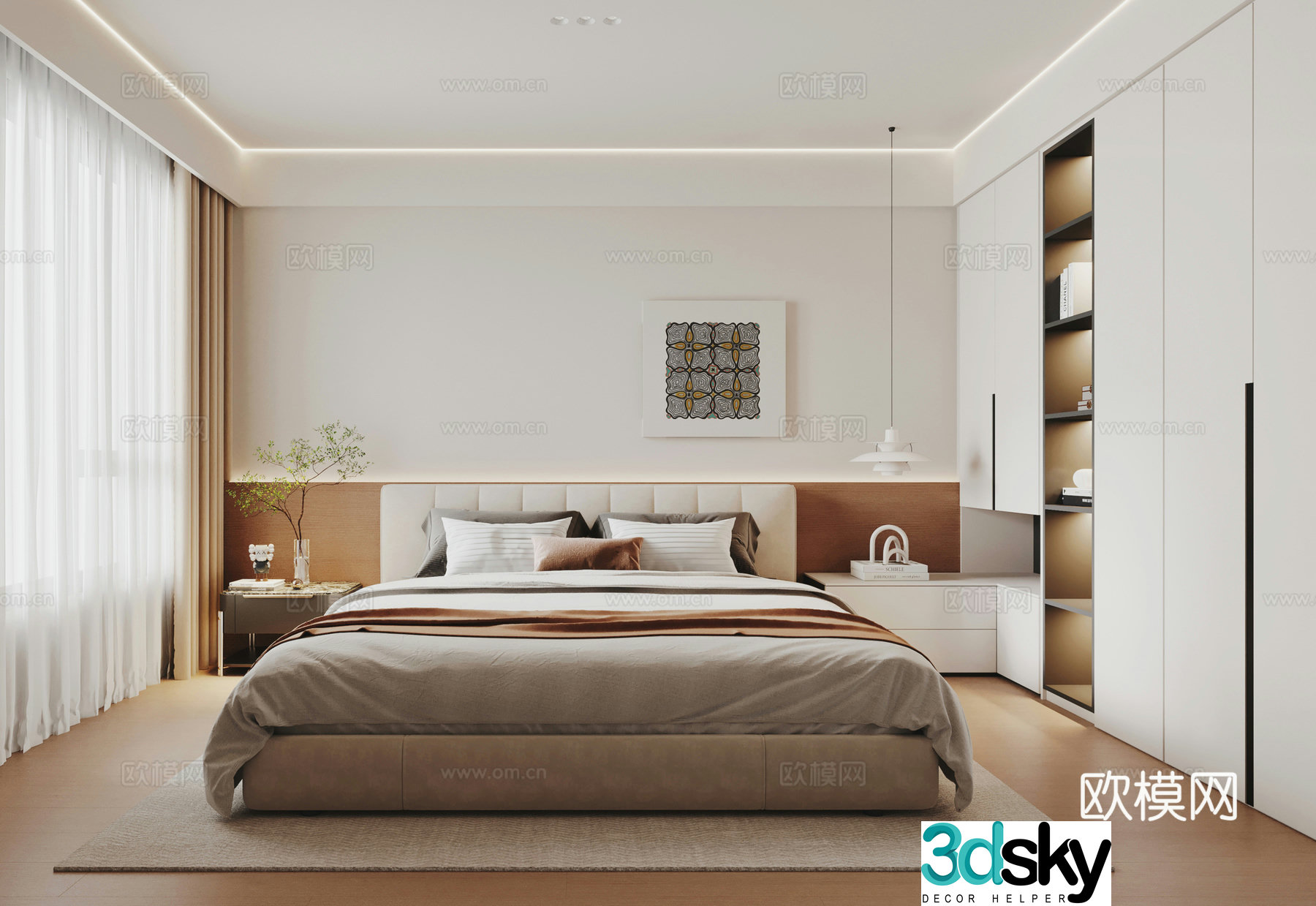 Modern bedroom 3d model