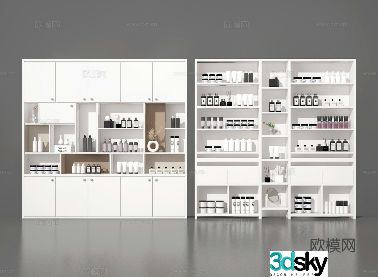 3D model of counter