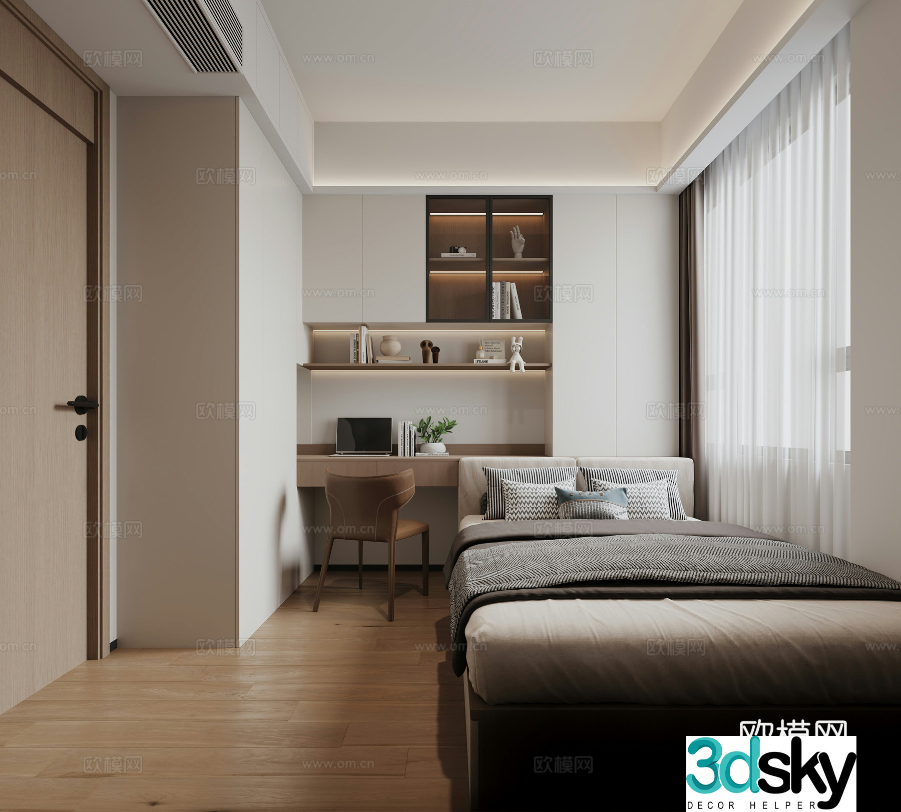 Modern tatami room 3d model
