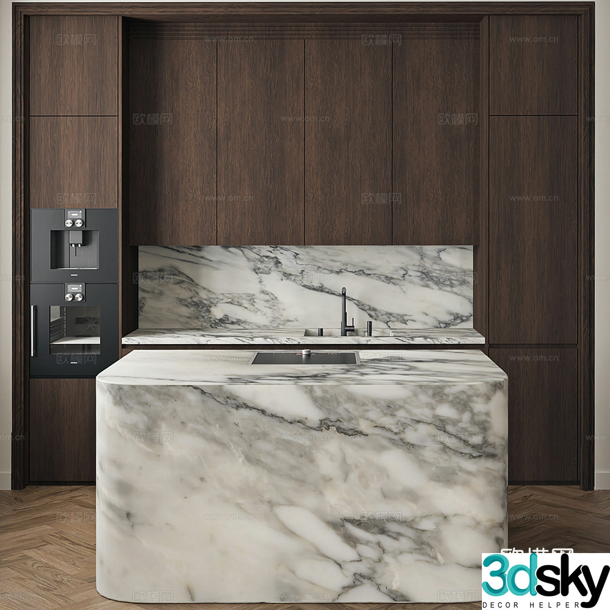 New Chinese style cabinet 3D model