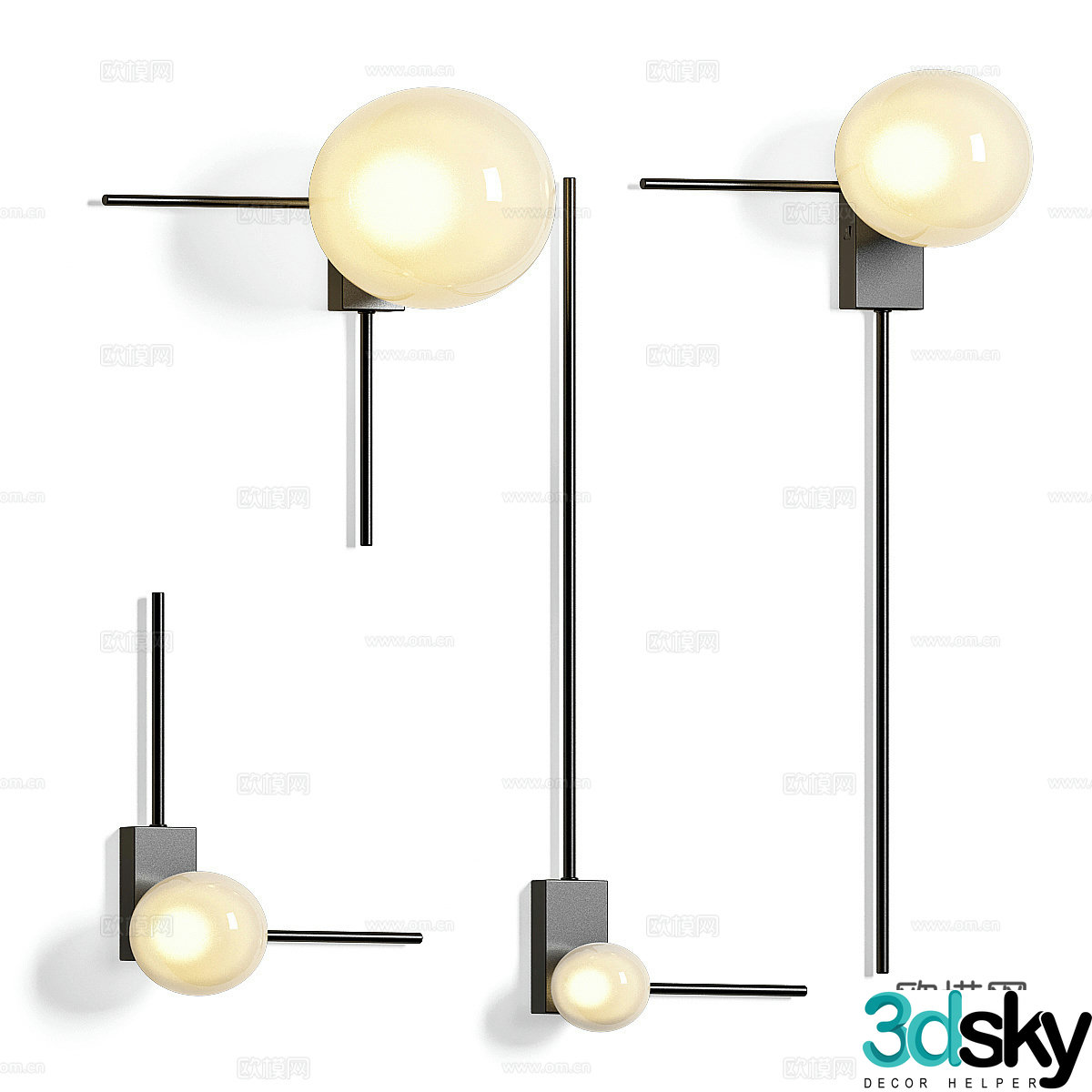 Modern Italian Vesoi LINGE wall lamp 3d model