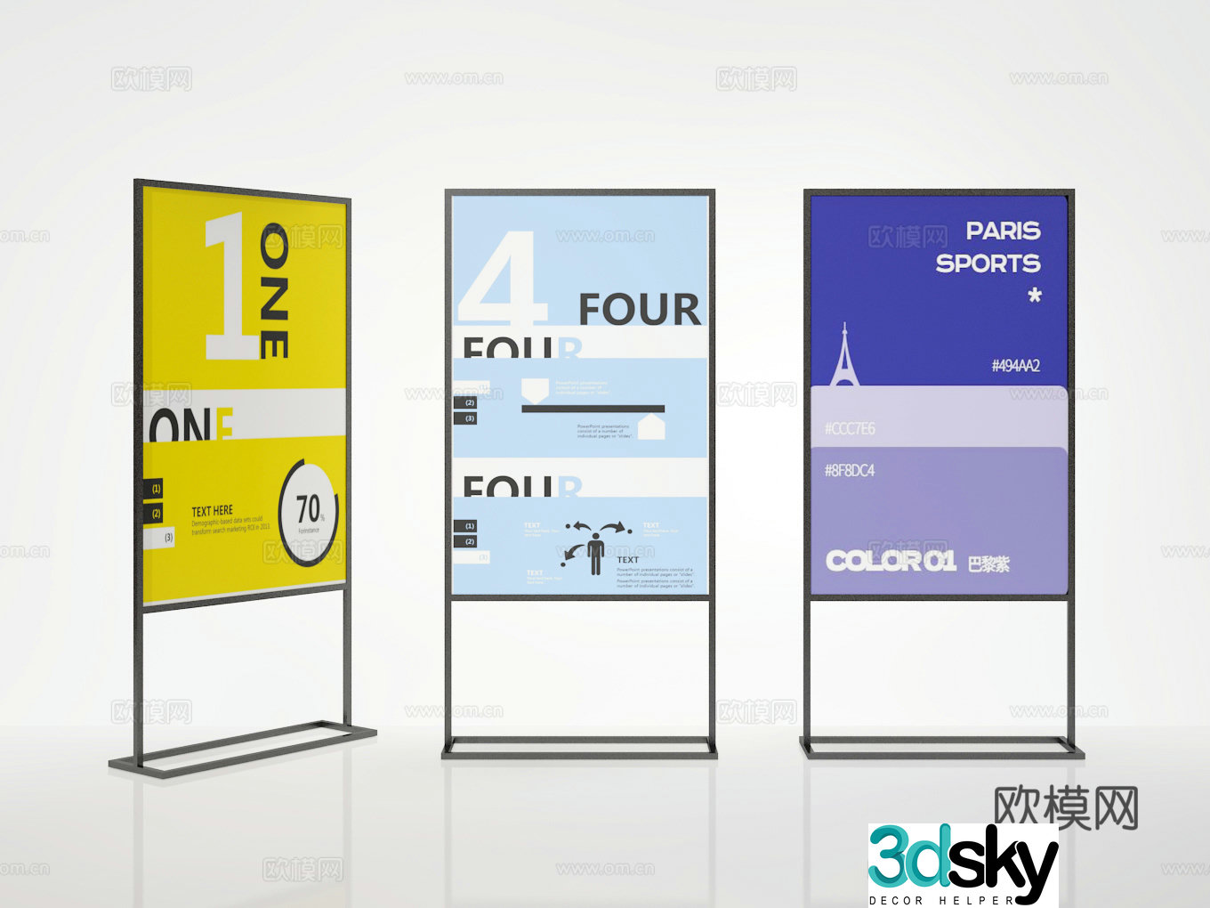 Billboard 3d model