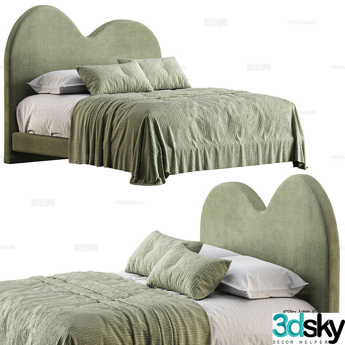Modern McMullin & Co Children’s Bed 3D Model