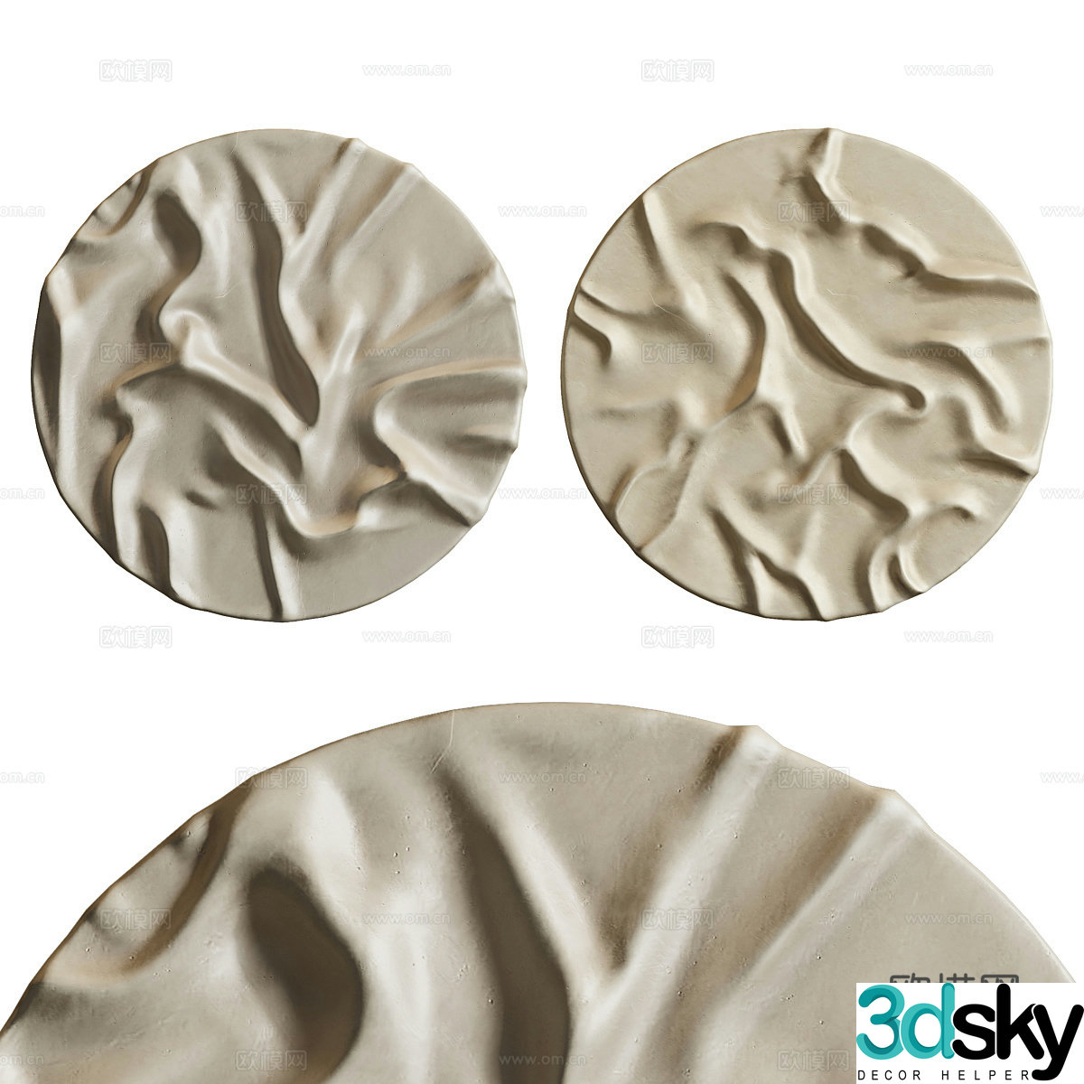 New Chinese style disc hanger 3D model
