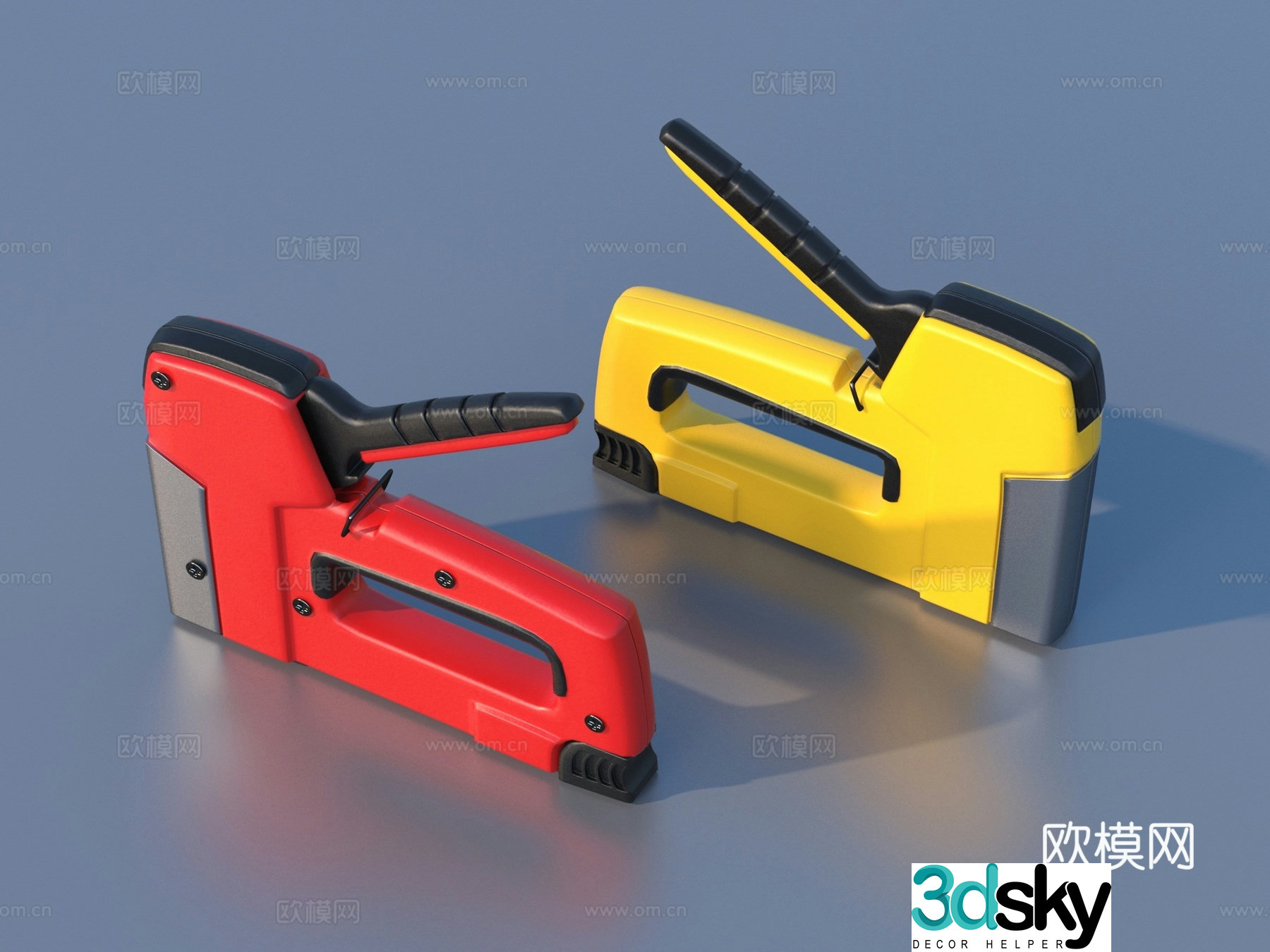 Nail gun tool hardware tool 3d model