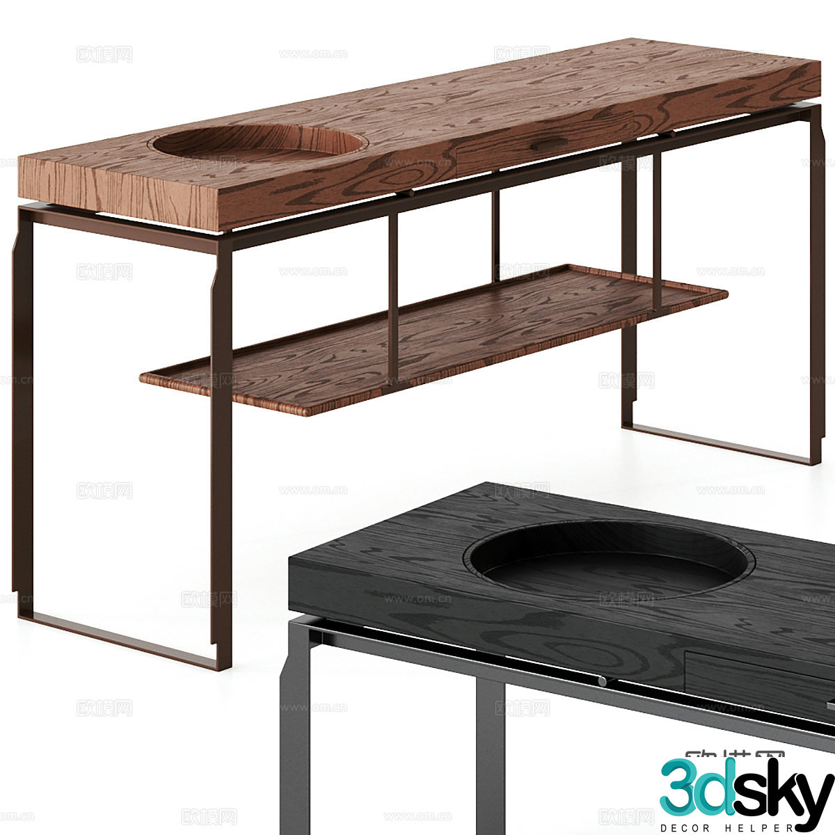Italian end viewing platform 3D model