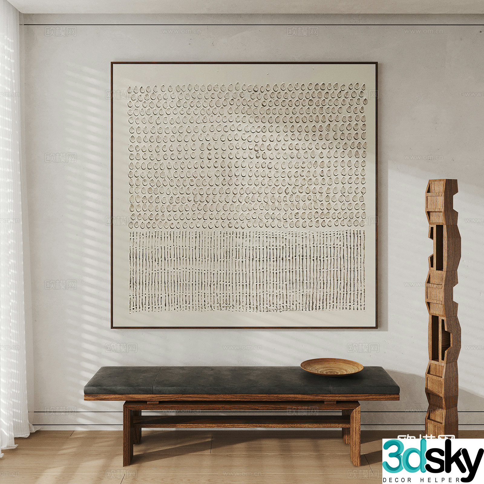 Wasabi wind hanging painting 3d model