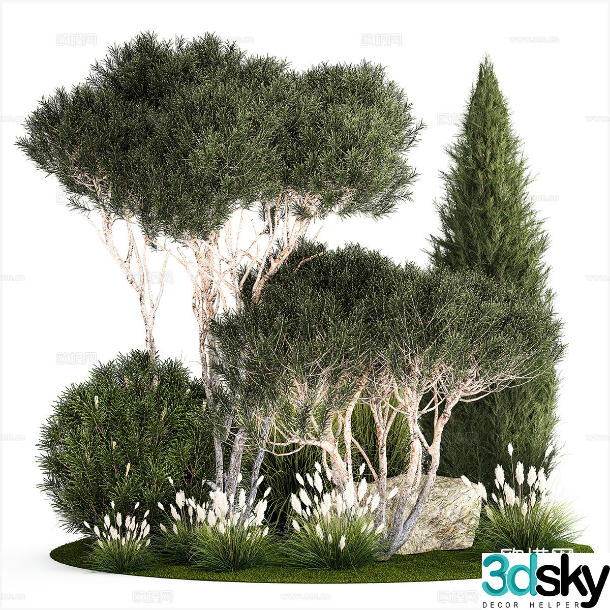 Plant heap 3d model