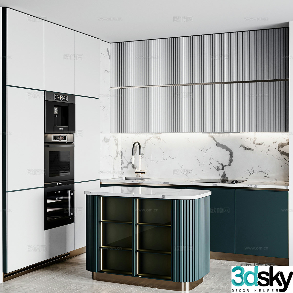 Modern light luxury cabinet 3d model