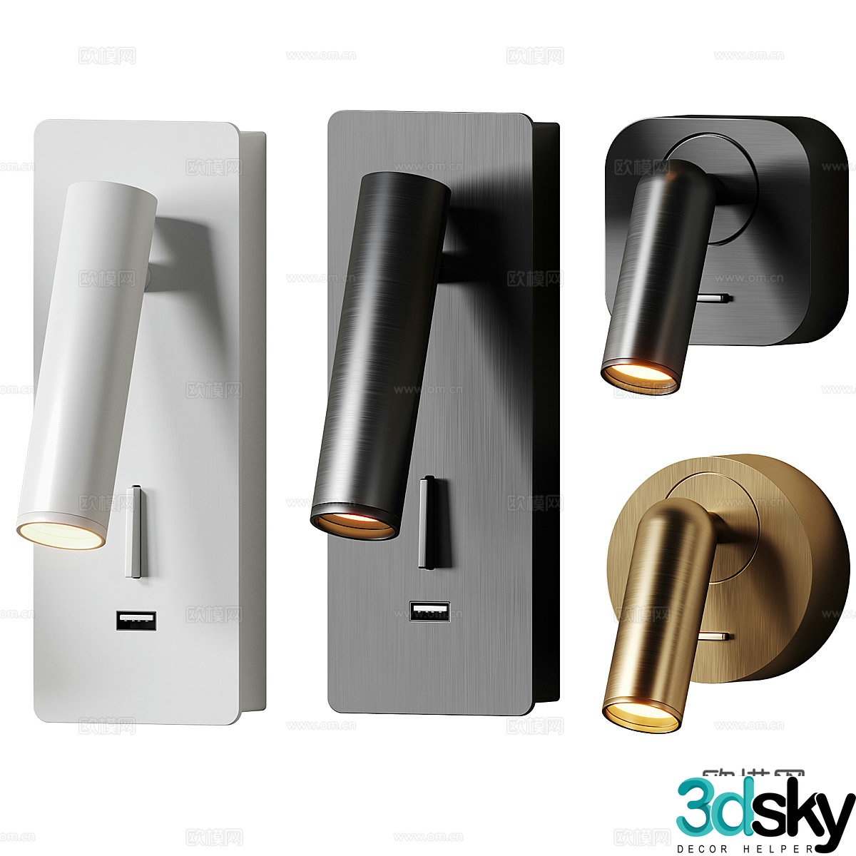 Light luxury wall lamp Small wall lamp Bedside wall lamp Metal wall lamp Garden wall lamp Outdoor wall lamp 3D model