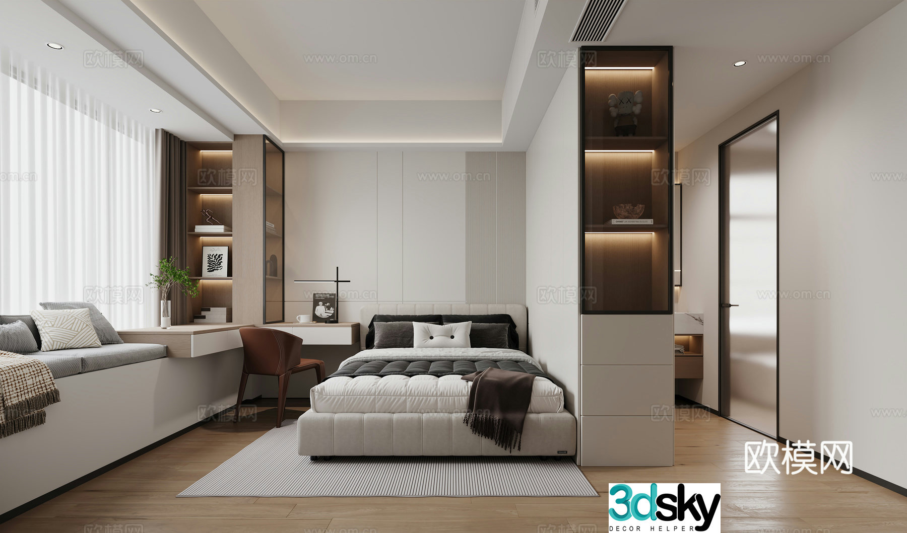 Modern bedroom 3d model
