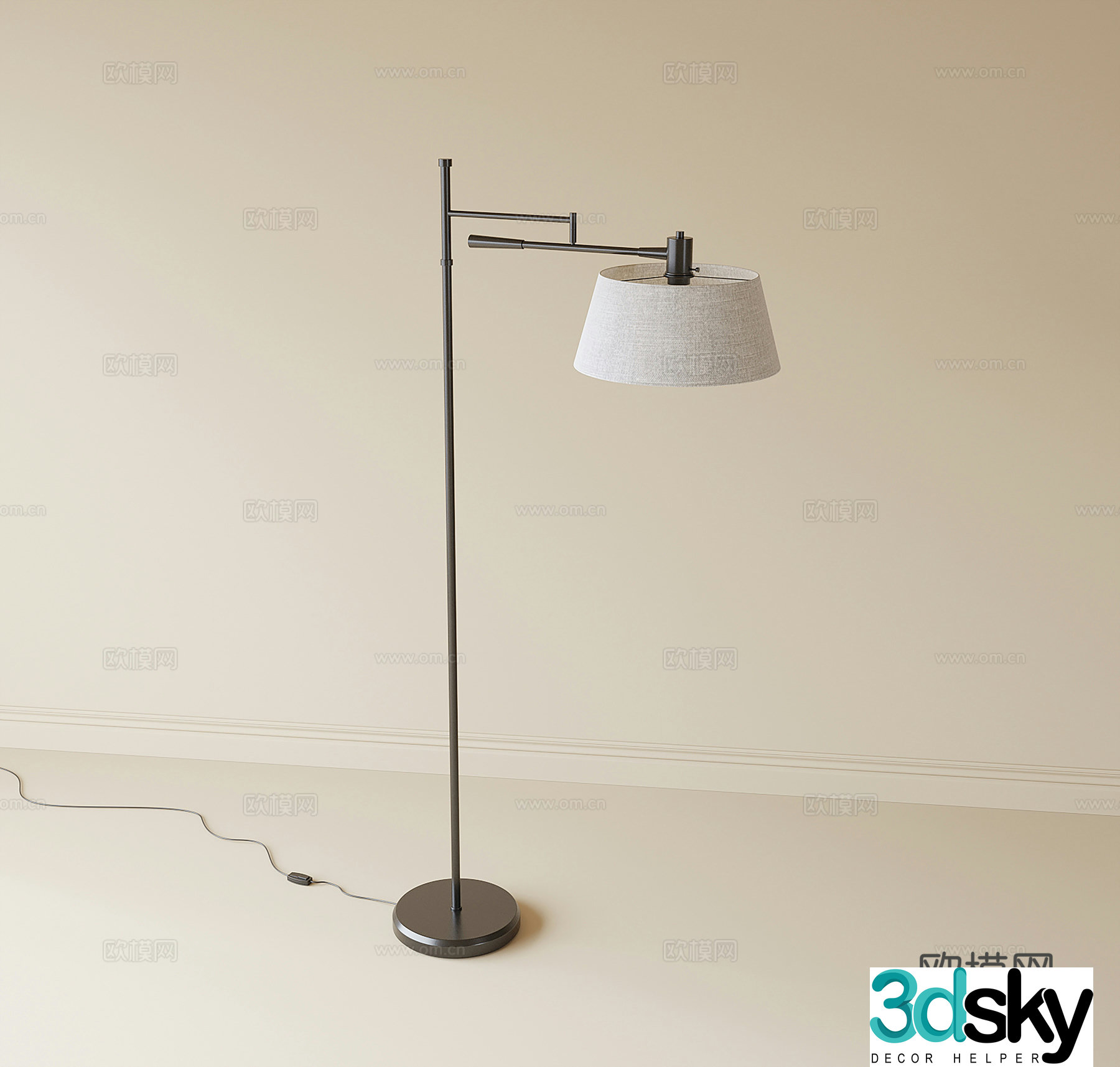 Modern floor lamp 3d model