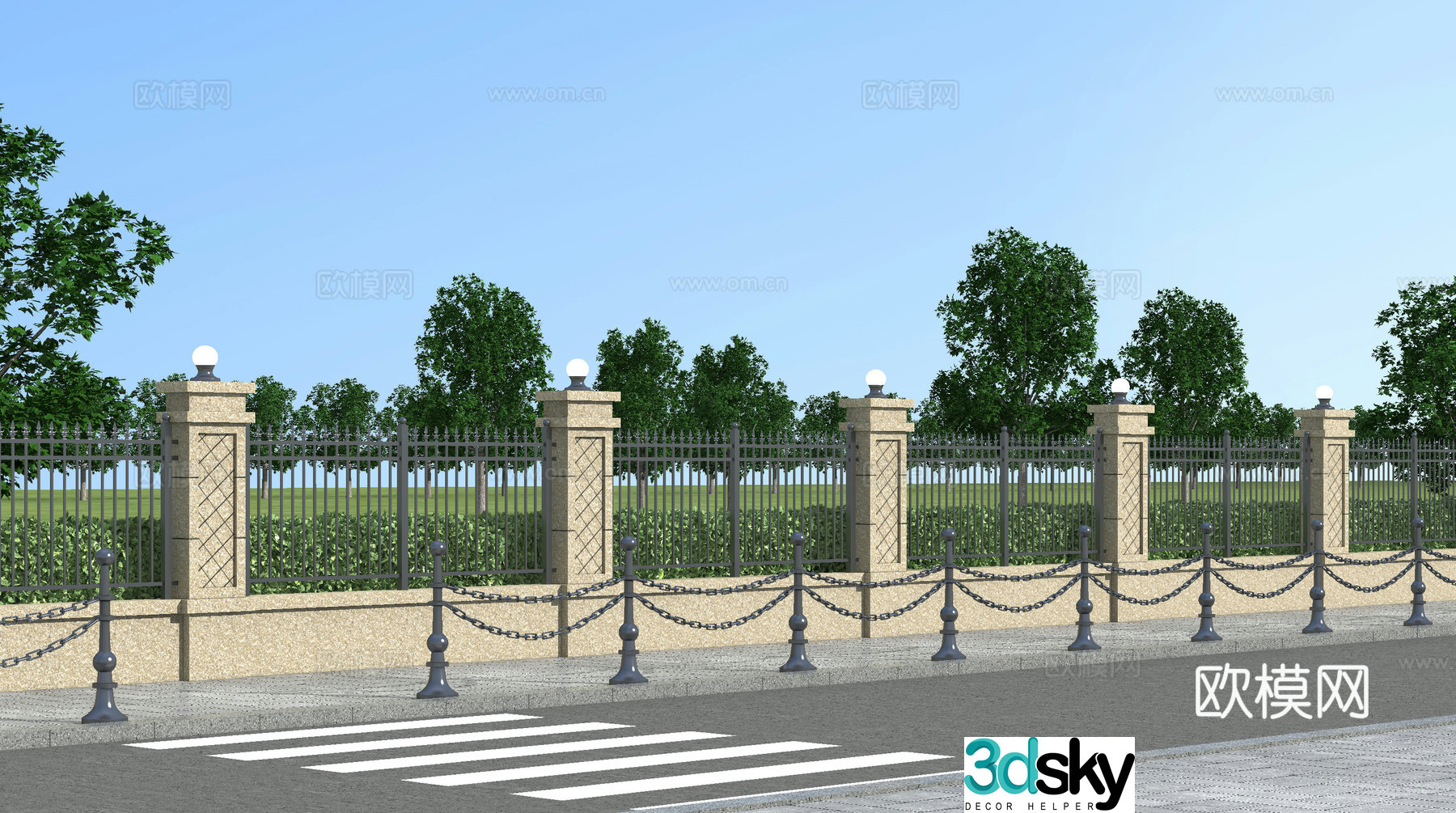 Fence Fence 3d Model