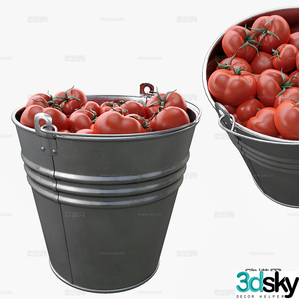 Tomatoes Vegetables 3d model
