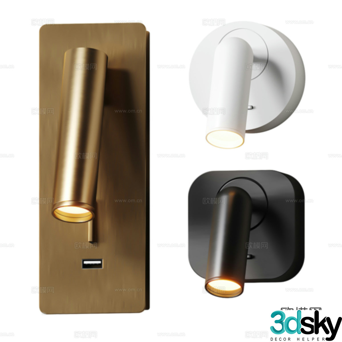 Light luxury wall lamp Small wall lamp Bedside wall lamp Metal wall lamp Garden wall lamp Outdoor wall lamp 3D model