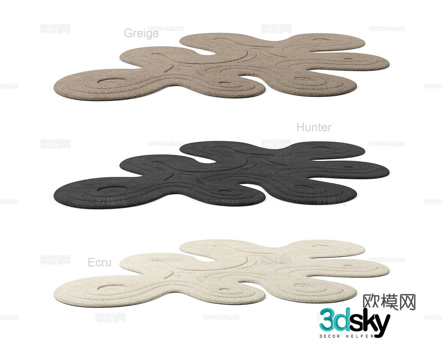 Cloud carpet 3d model