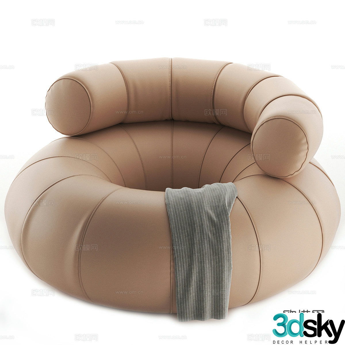 Modern Italian DON OUT armchair 3d model