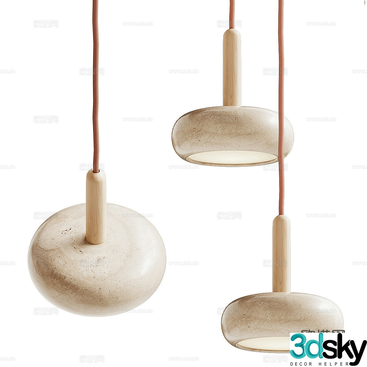Modern chandeliers stone chandeliers bedside chandeliers small chandeliers bar chandeliers restaurant chandeliers 3D model
