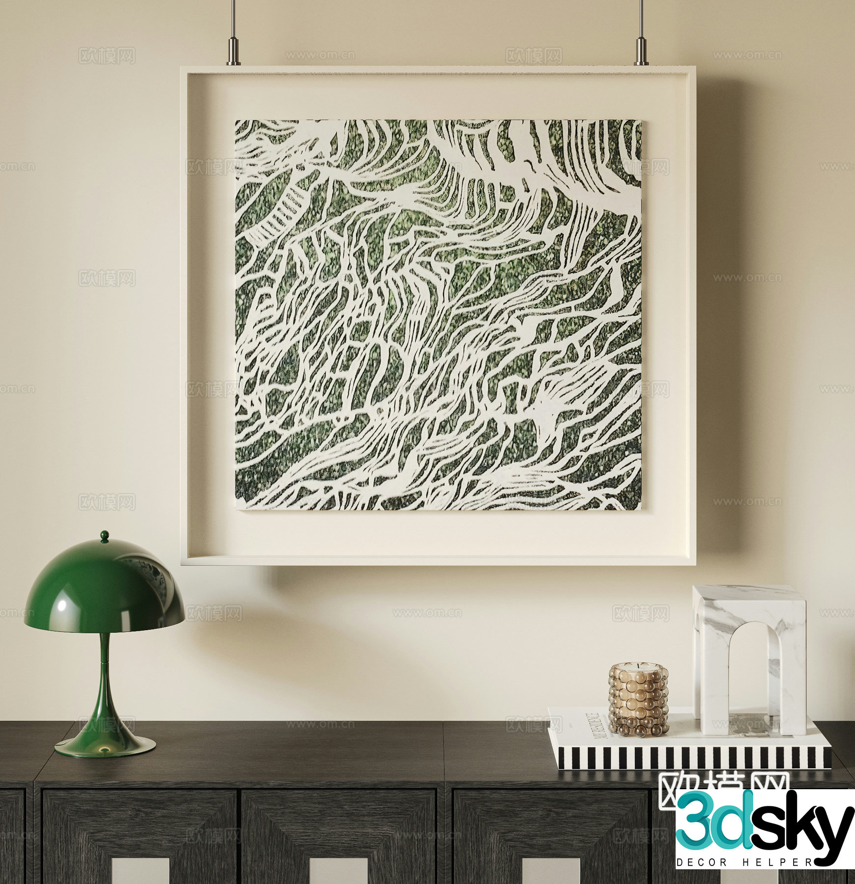 Modern hanging paintings Modern decorative paintings Middle style decorative paintings Retro decorative paintings Abstract painting 3d model