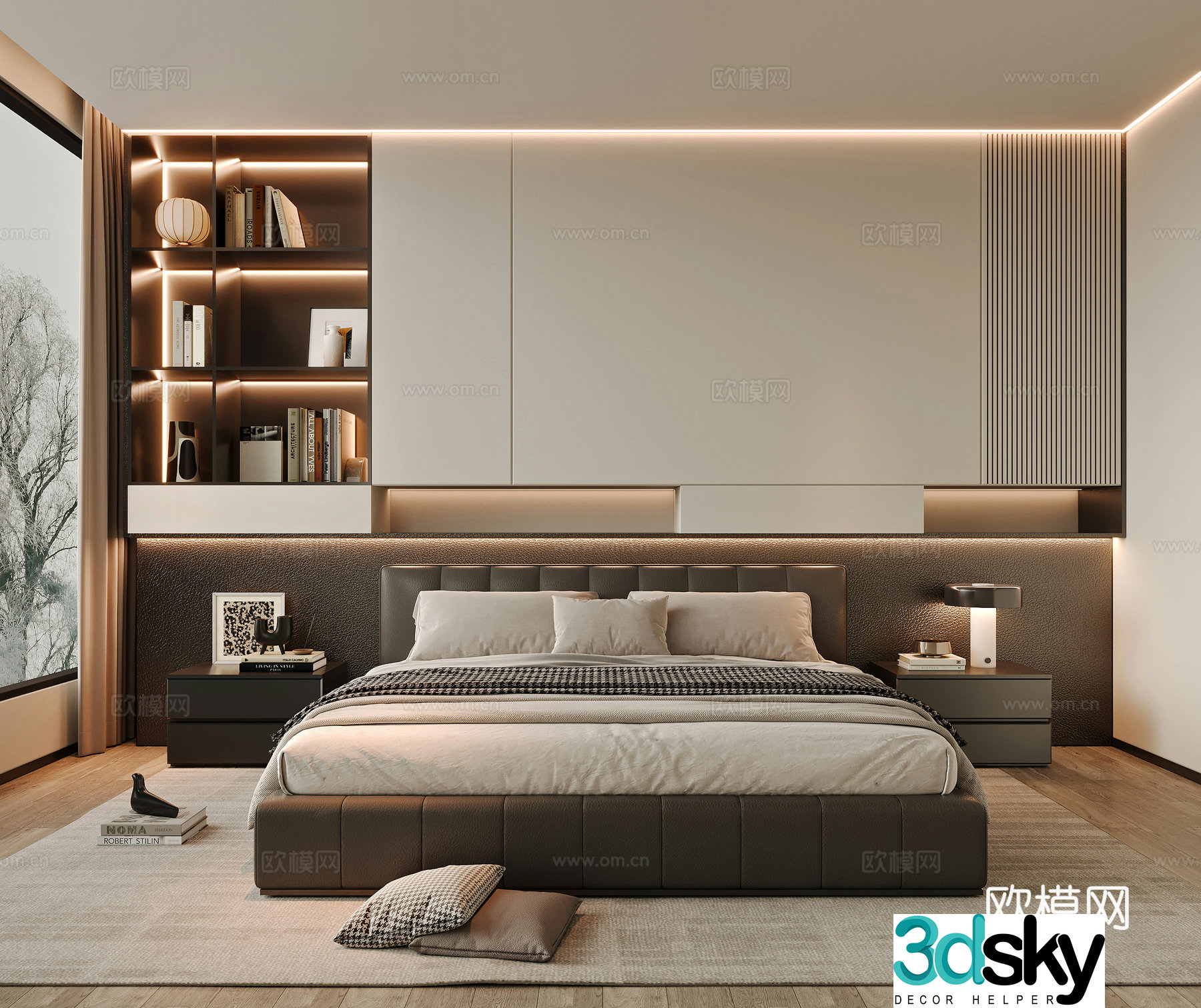 Modern bedroom 3d model