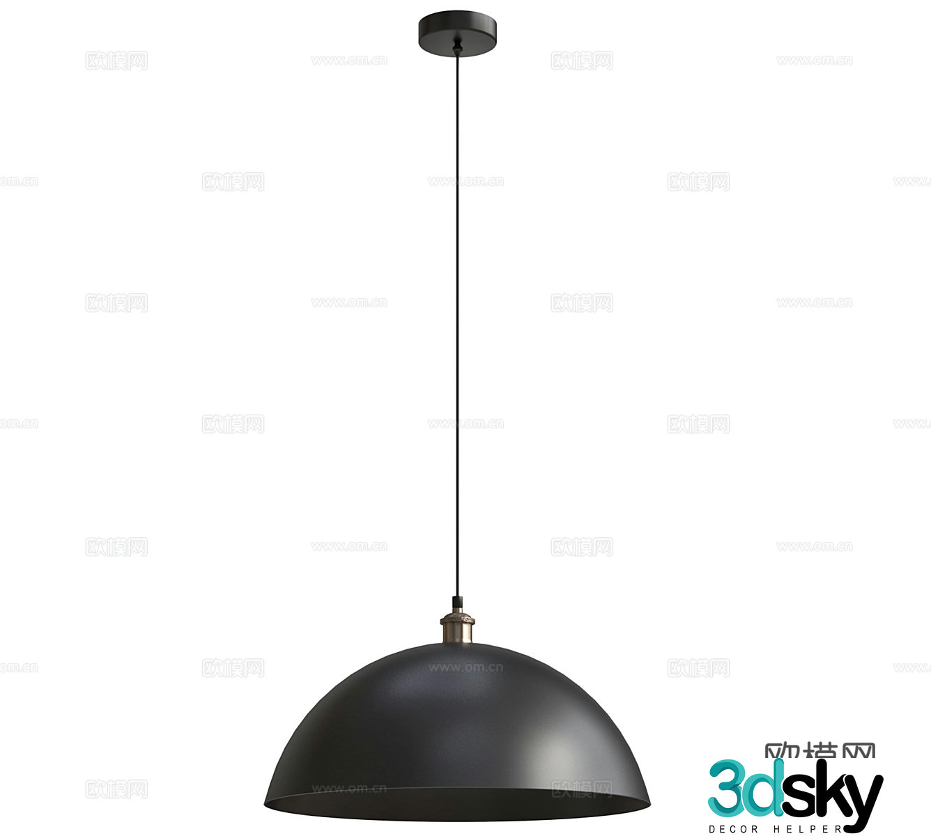 Industrial style chandeliers restaurant chandeliers bar small chandeliers 3D model