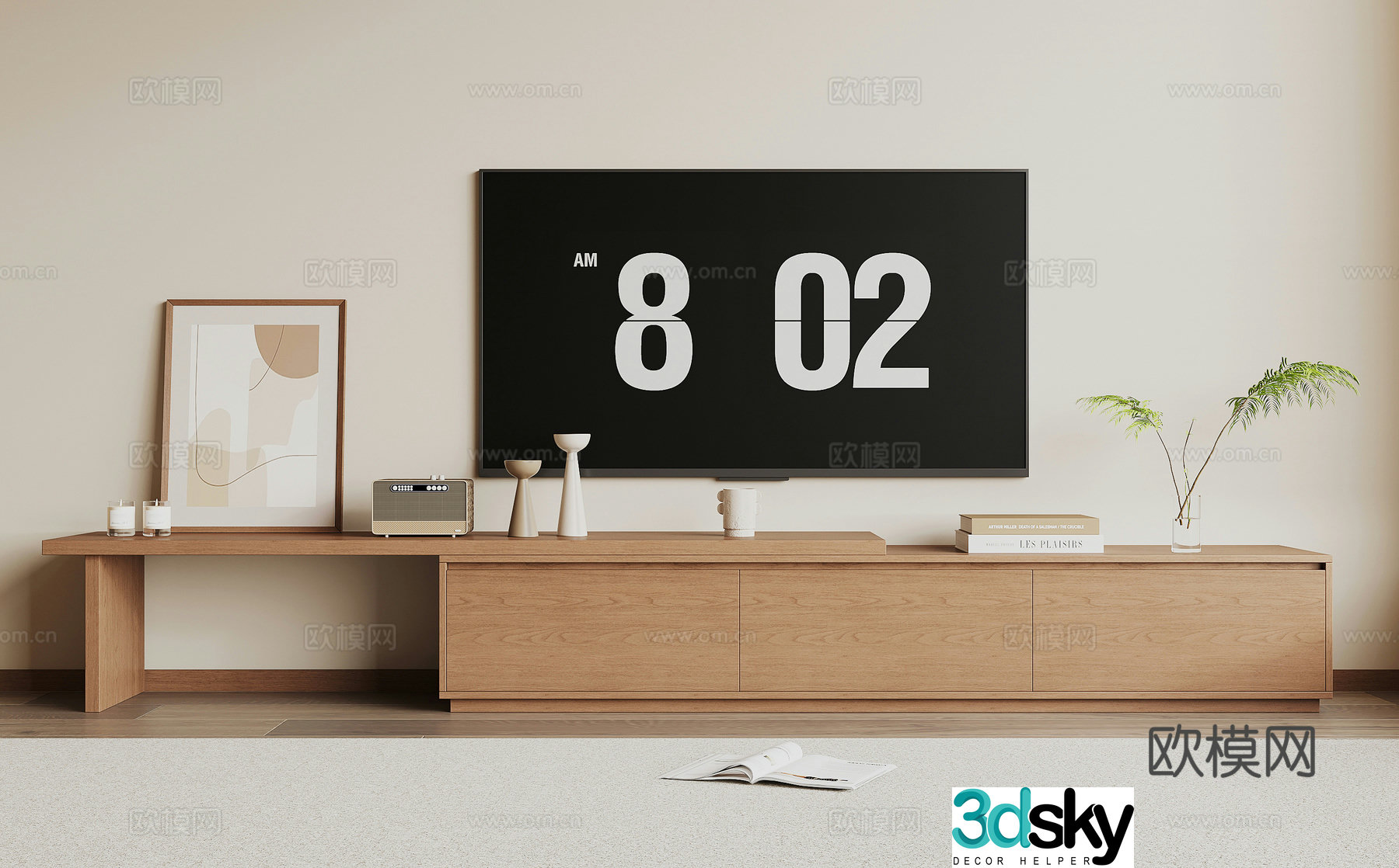 Modern TV cabinet 3d model