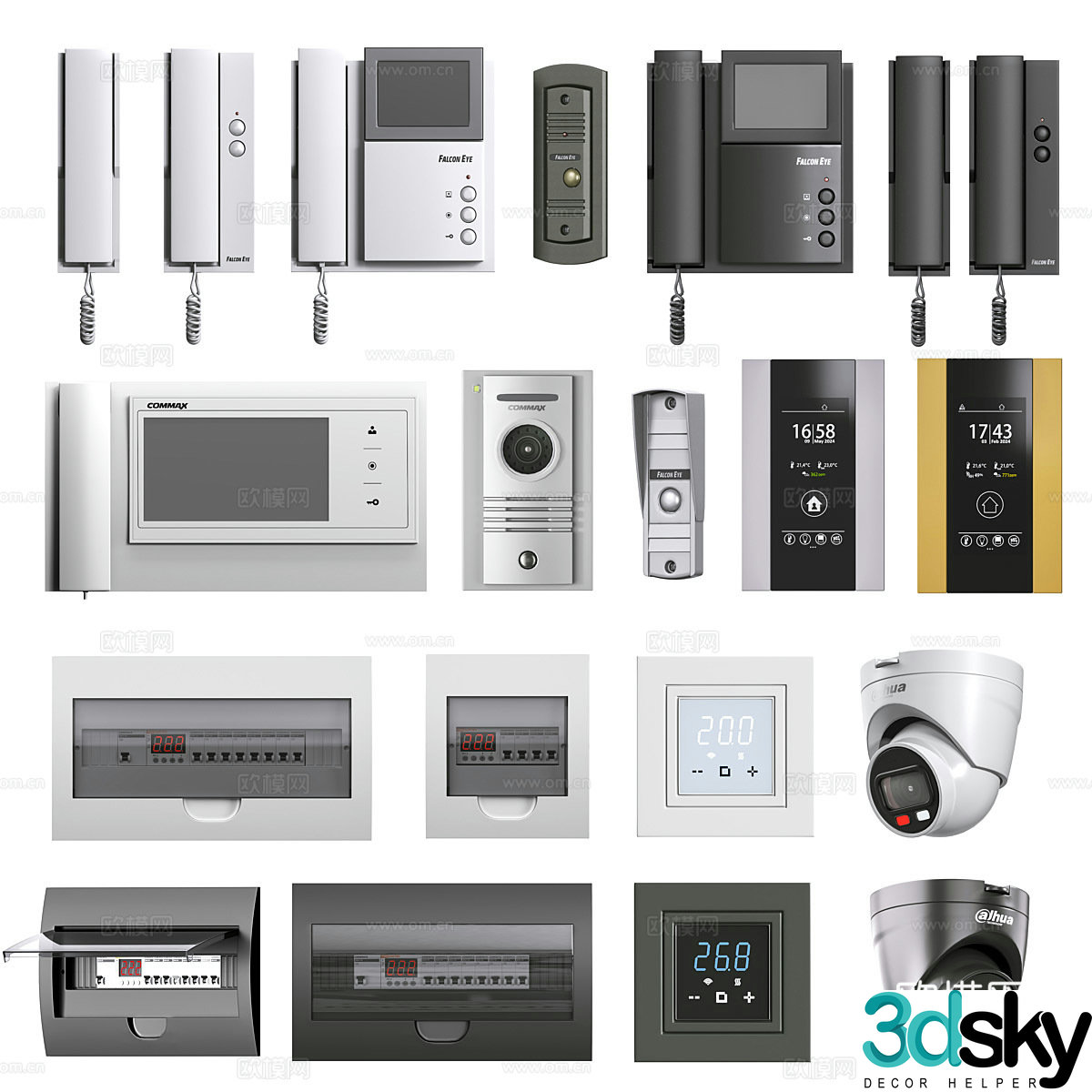 Modern electrical equipment 3d model