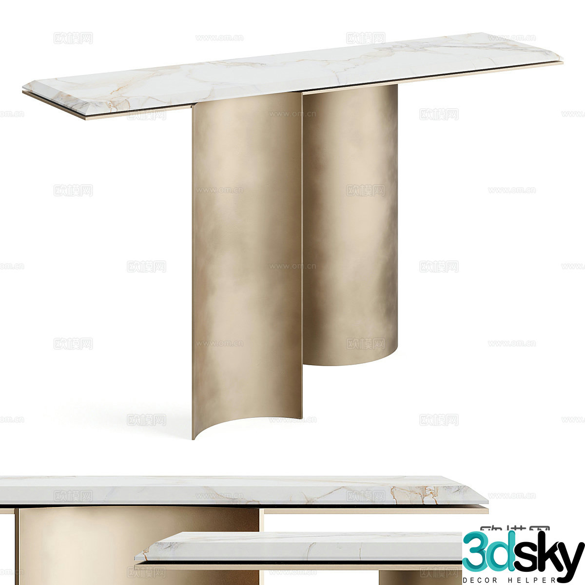 Modern Italian light luxury Audax end viewing platform 3D model