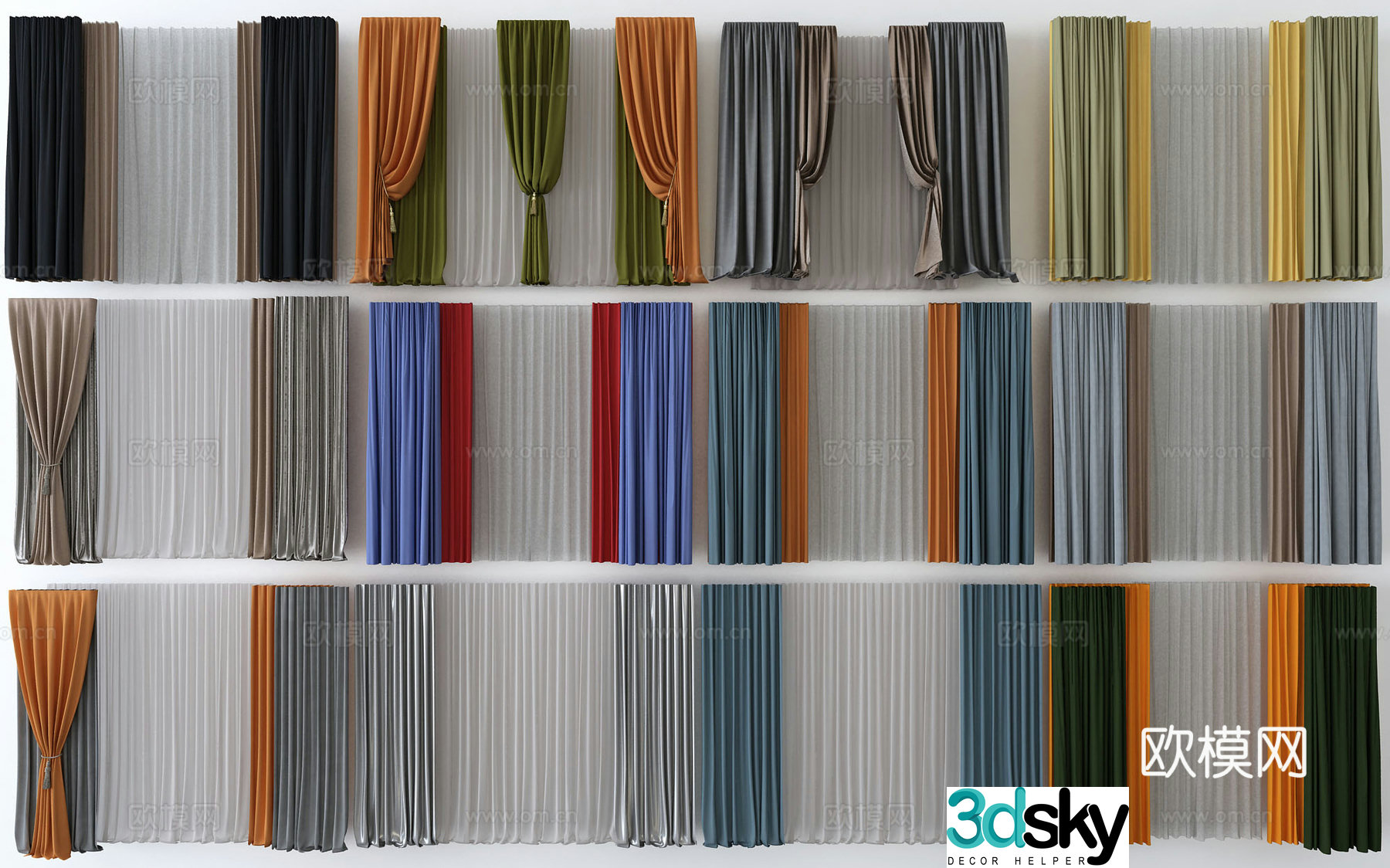 Curtain 3d model
