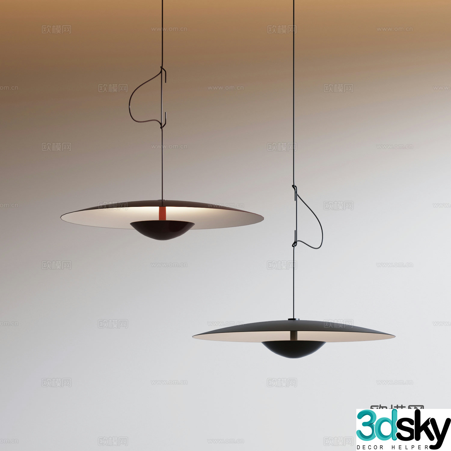 Modern Chandeliers Metal Chandeliers Light Luxury Chandeliers Minimalist Chandeliers 3D Model