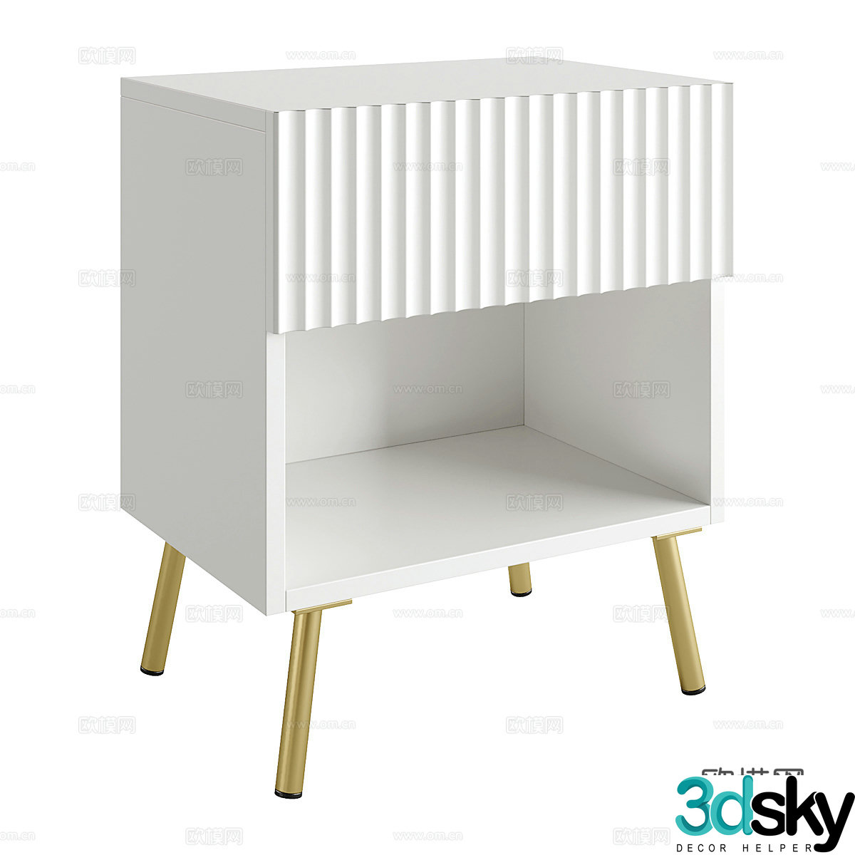 Modern Nordic Neo nightstand 3d model