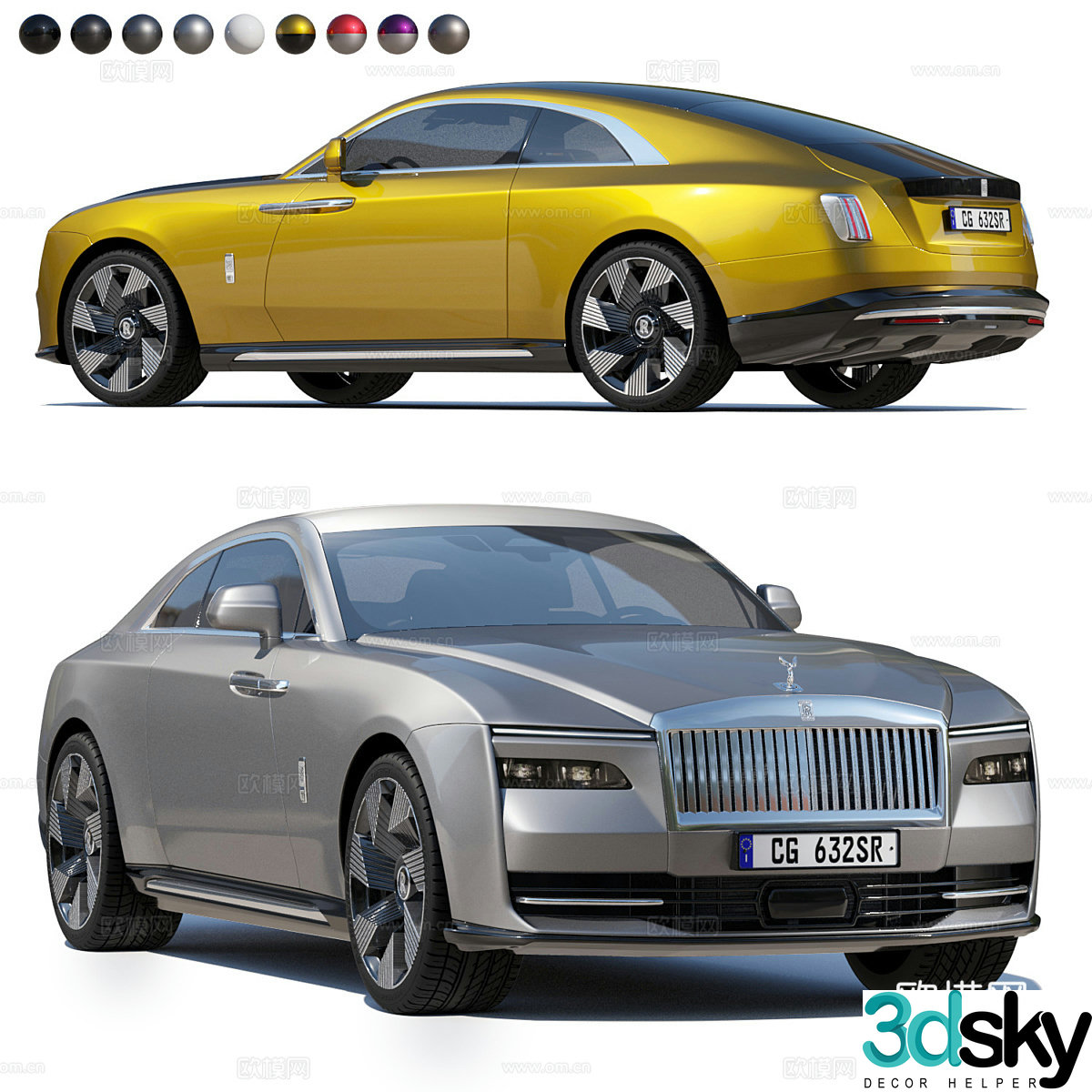 Rolls-Royce Spectre3d model