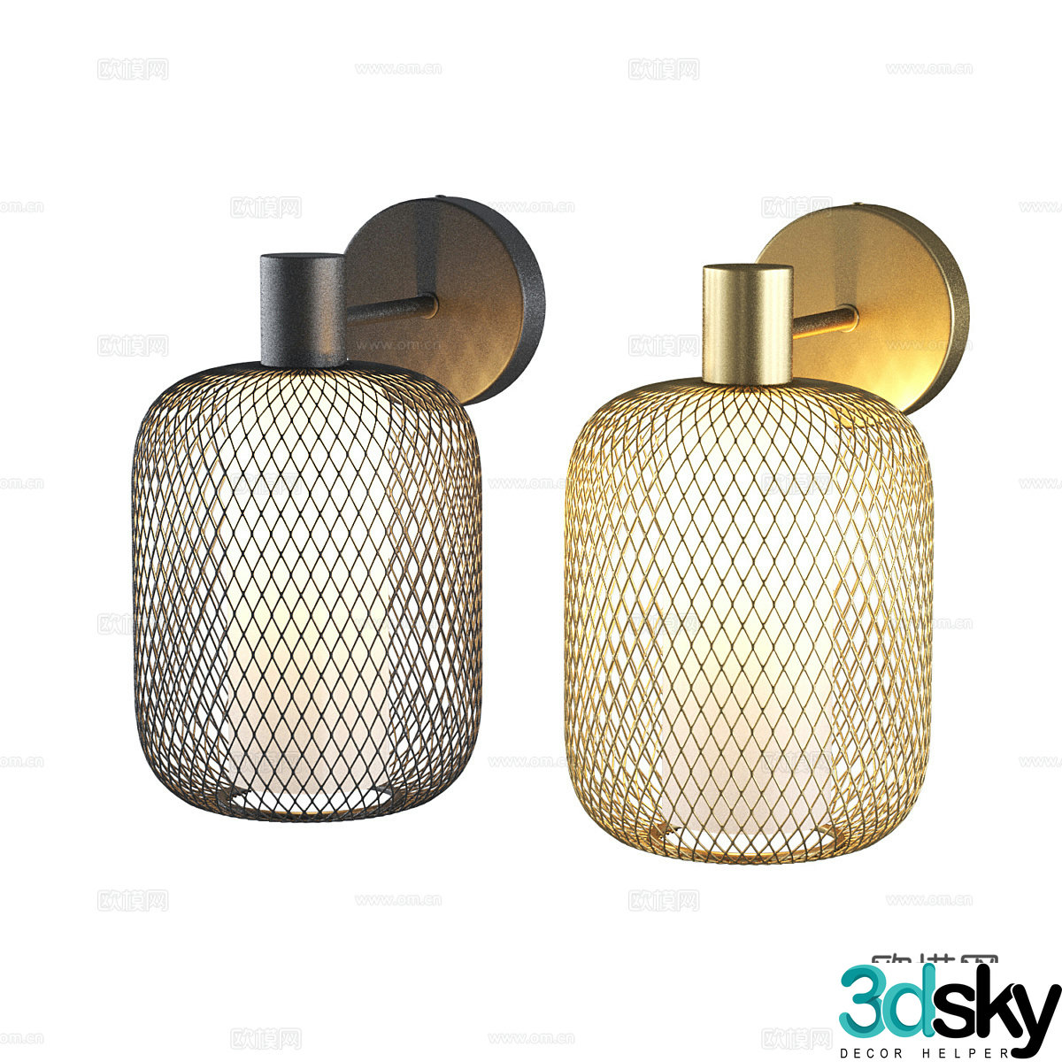 Modern simple wall lamp wall lamp simple wall lamp restaurant wall lamp lamp 3d model
