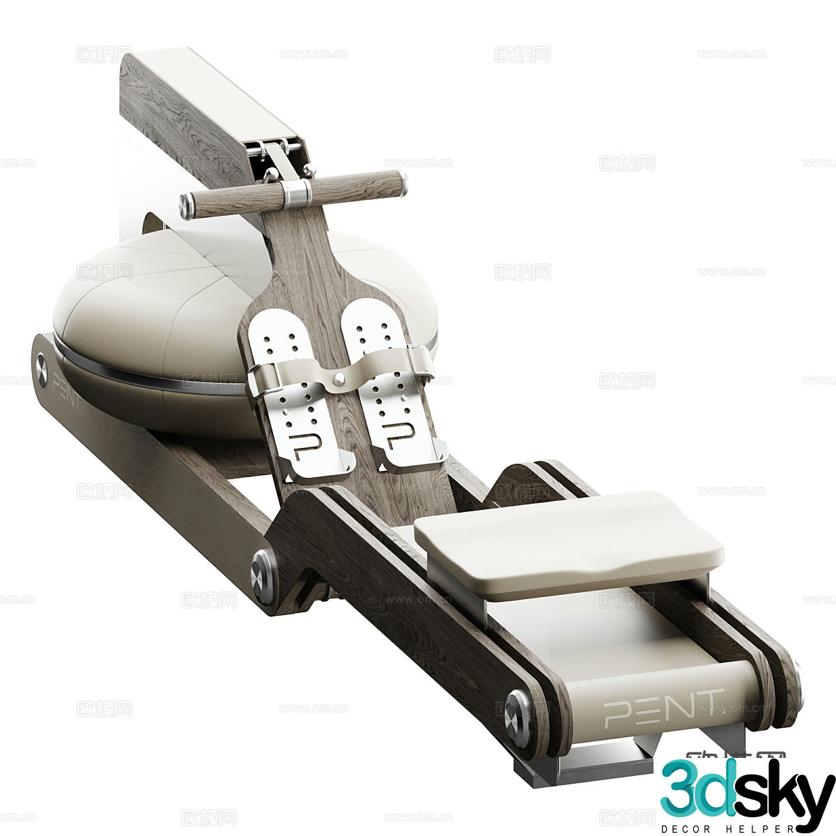 VISLA Premium Rowing dynamometer 3D Model