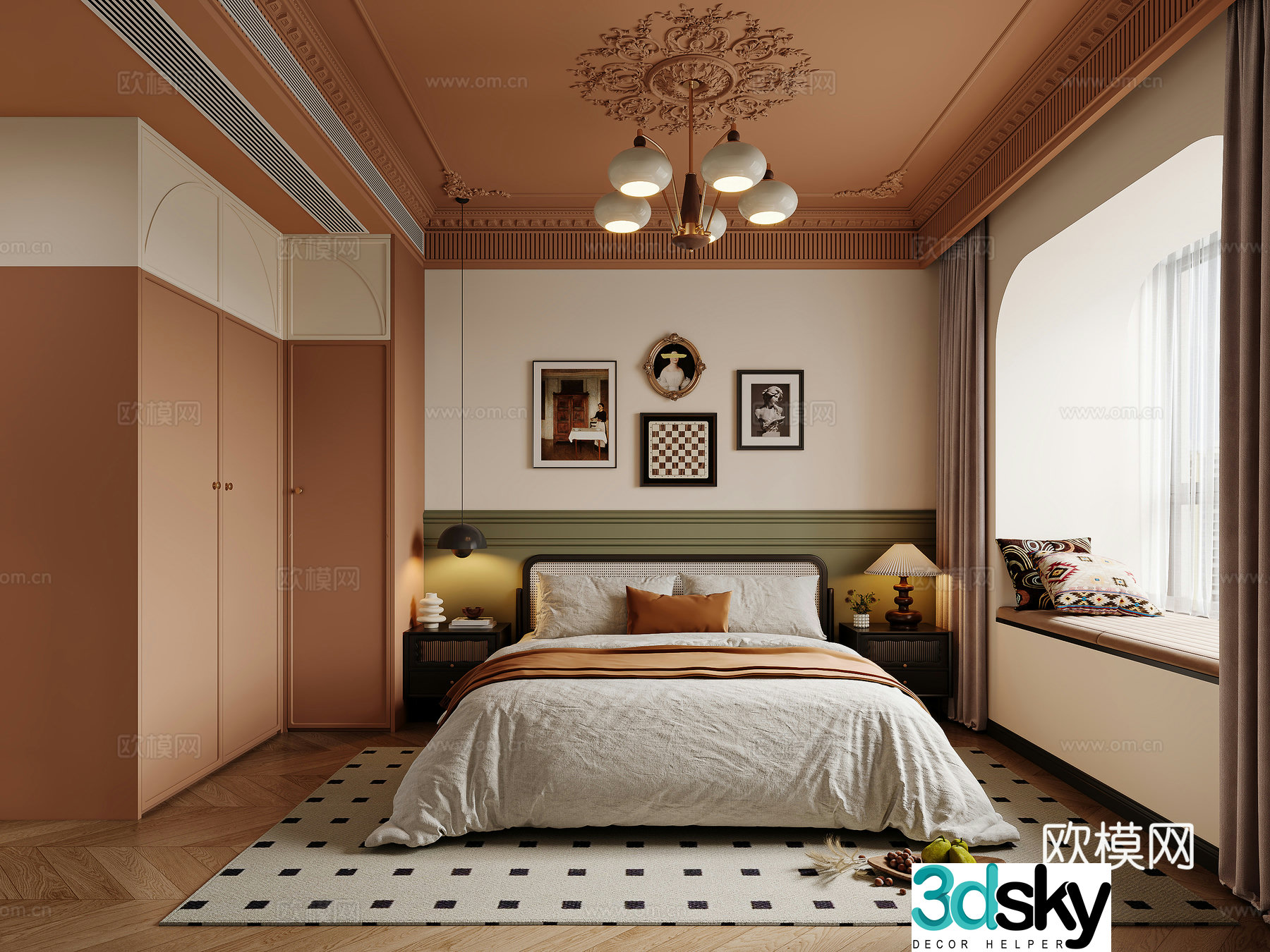 French retro Nanyang style CR123d model