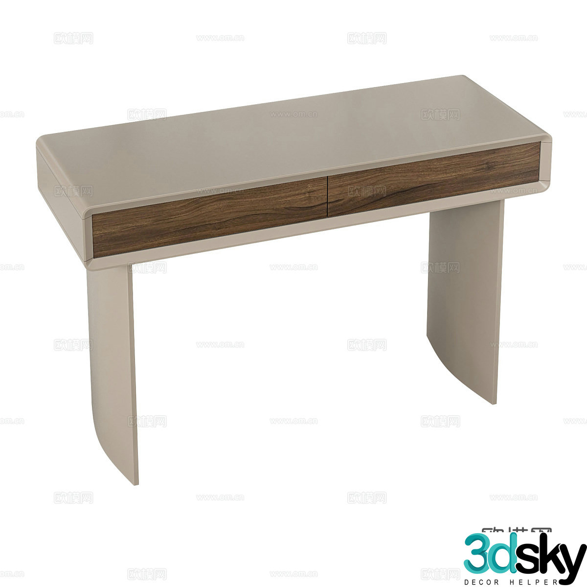 Nordic simple desk desk simple desk study desk 3d model