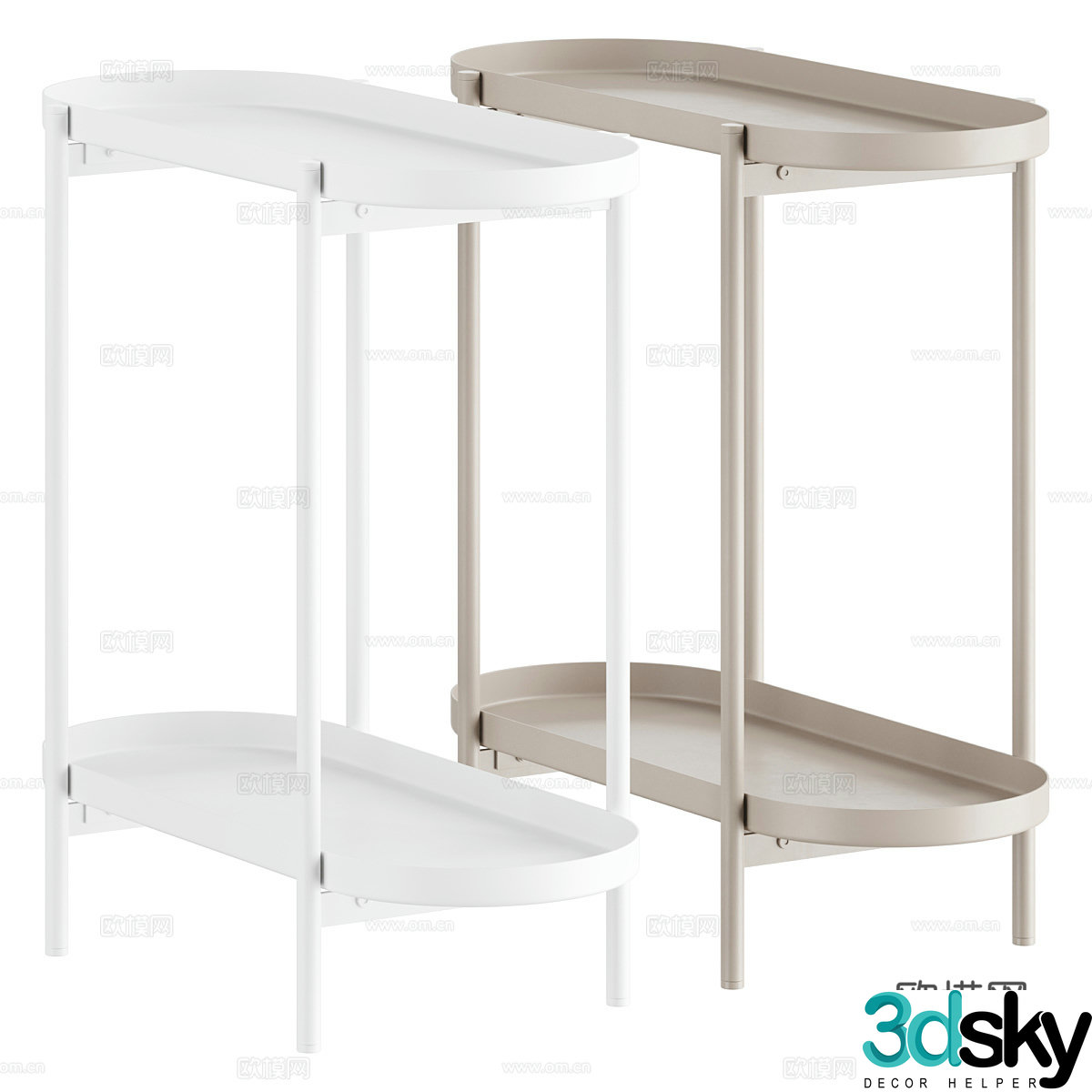 3D model of rack edge