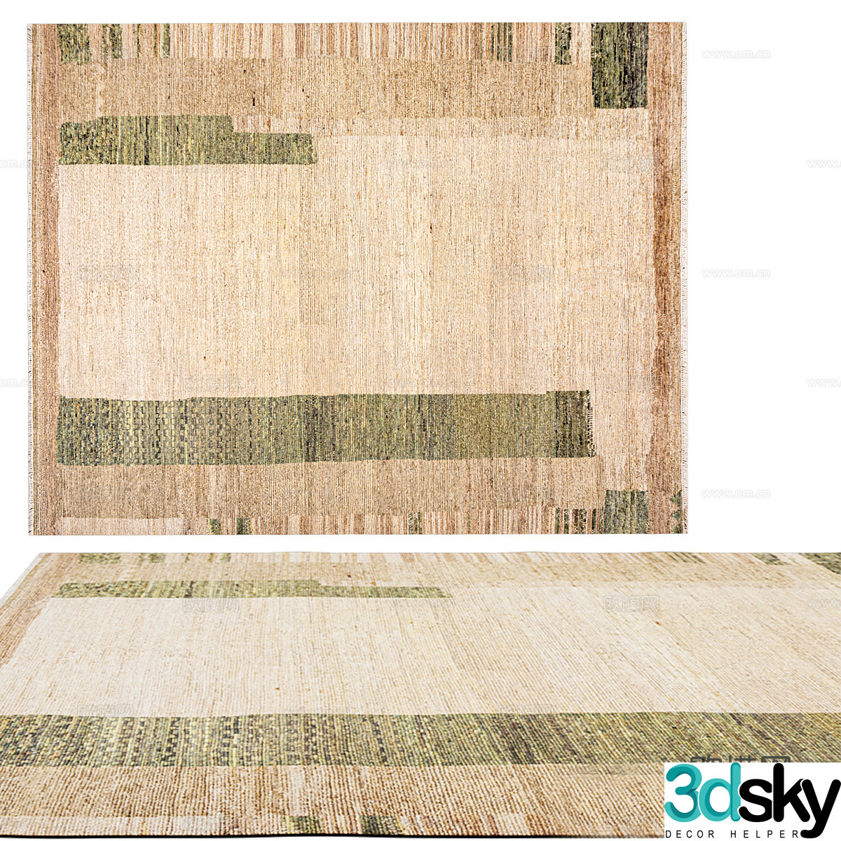 Modern minimalist carpet Carpet Simple carpet Living room carpet 3d model