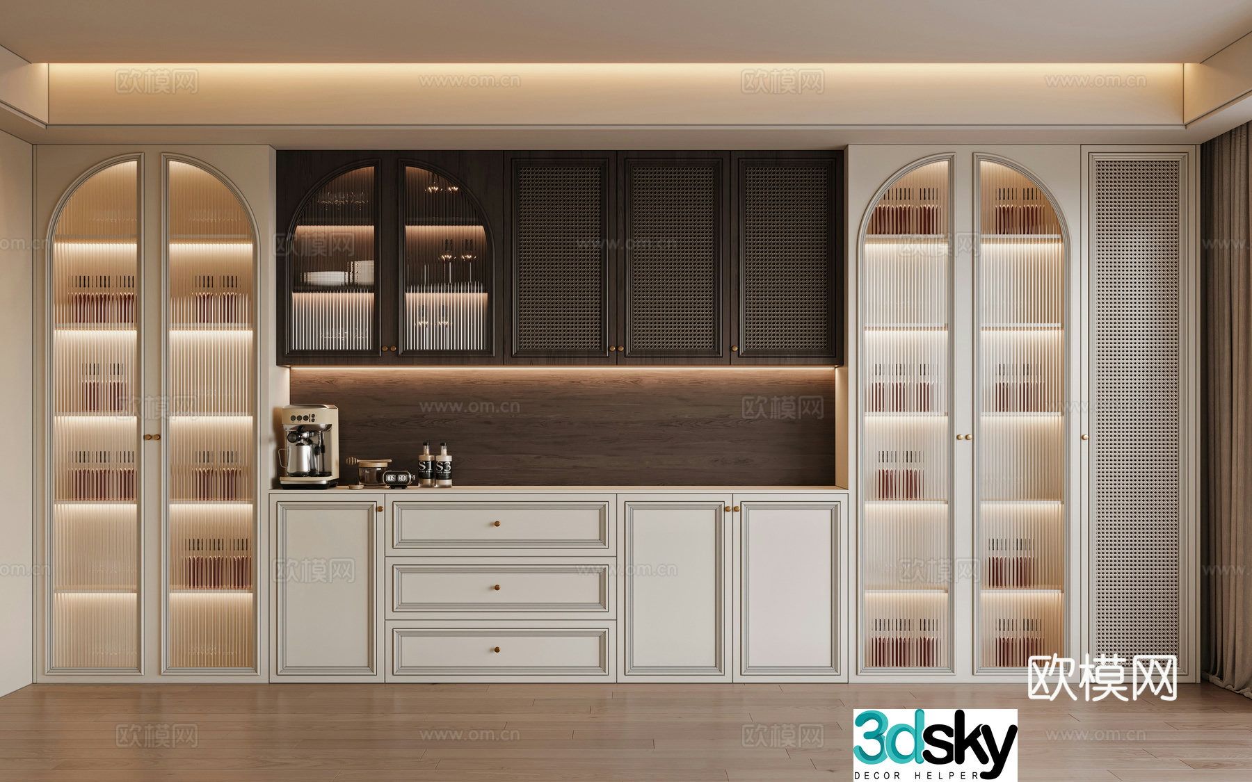 French sideboard 3D model