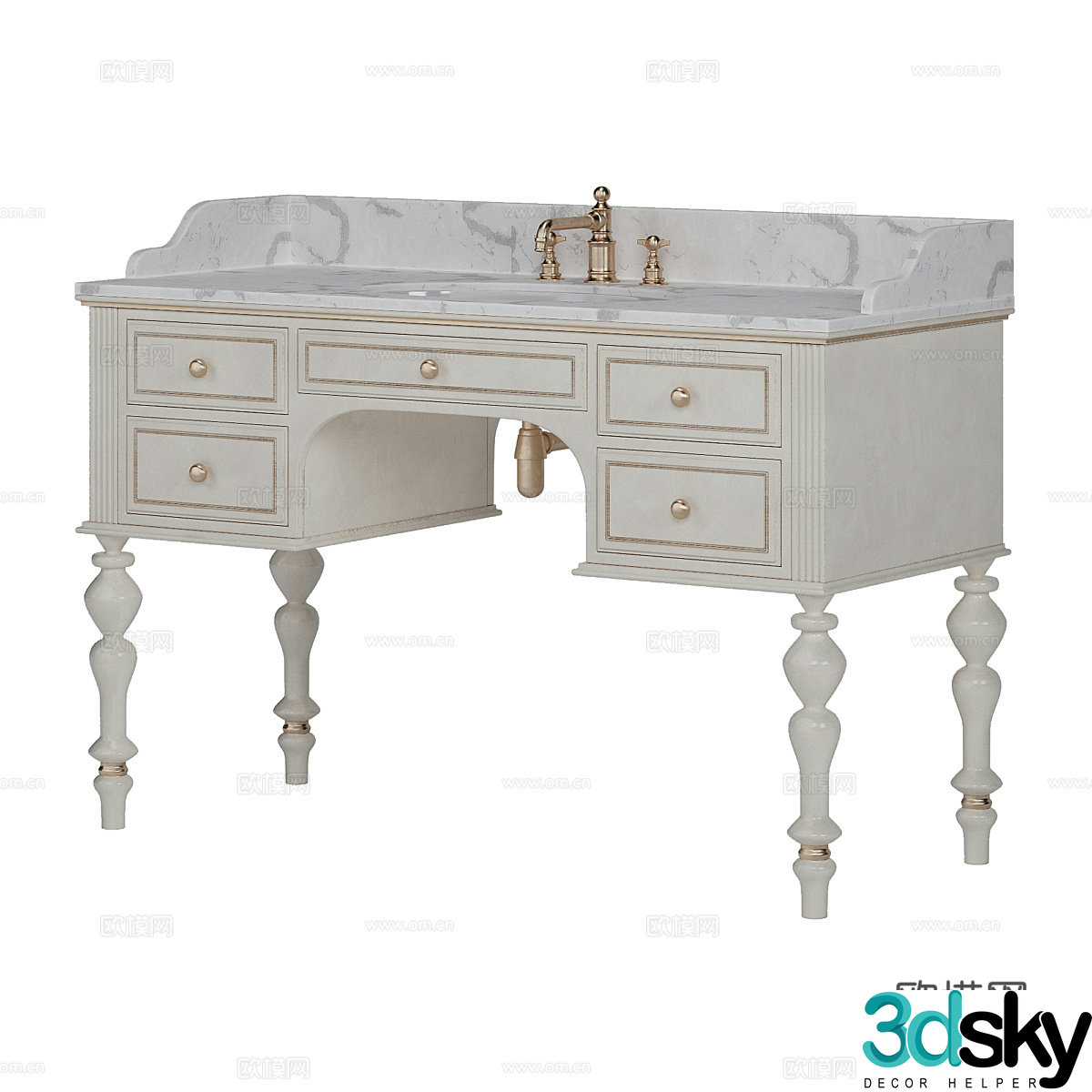 Bathroom cabinet 3d model