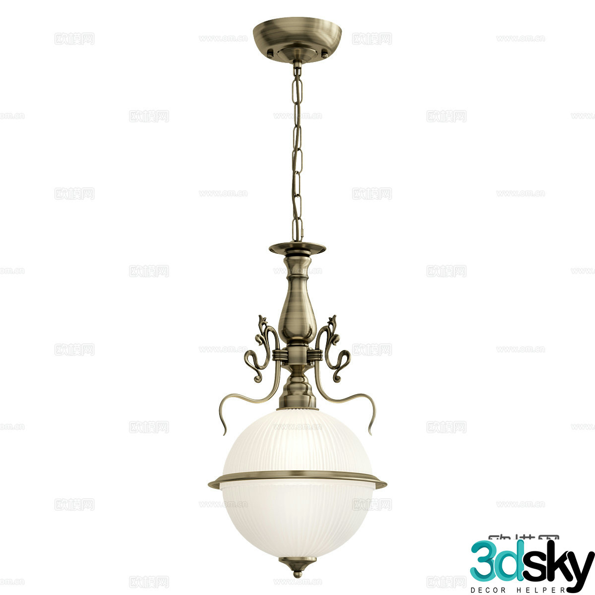 Simple European chandeliers classical chandeliers retro chandeliers metal chandeliers dining chandeliers living room chandeliers 3D model