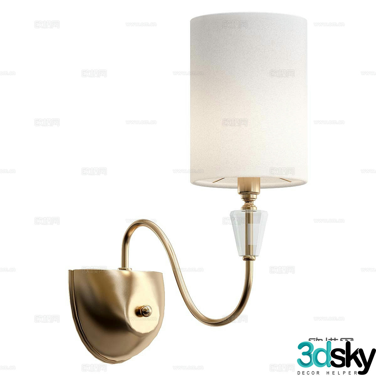 Modern simple and light luxury wall lamp wall lamp simple wall lamp dining wall lamp living room wall lamp 3d model