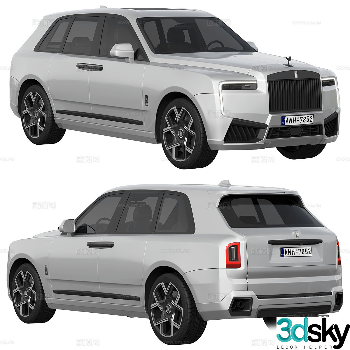 Rolls-Royce Cullinan Black Badge3d Model