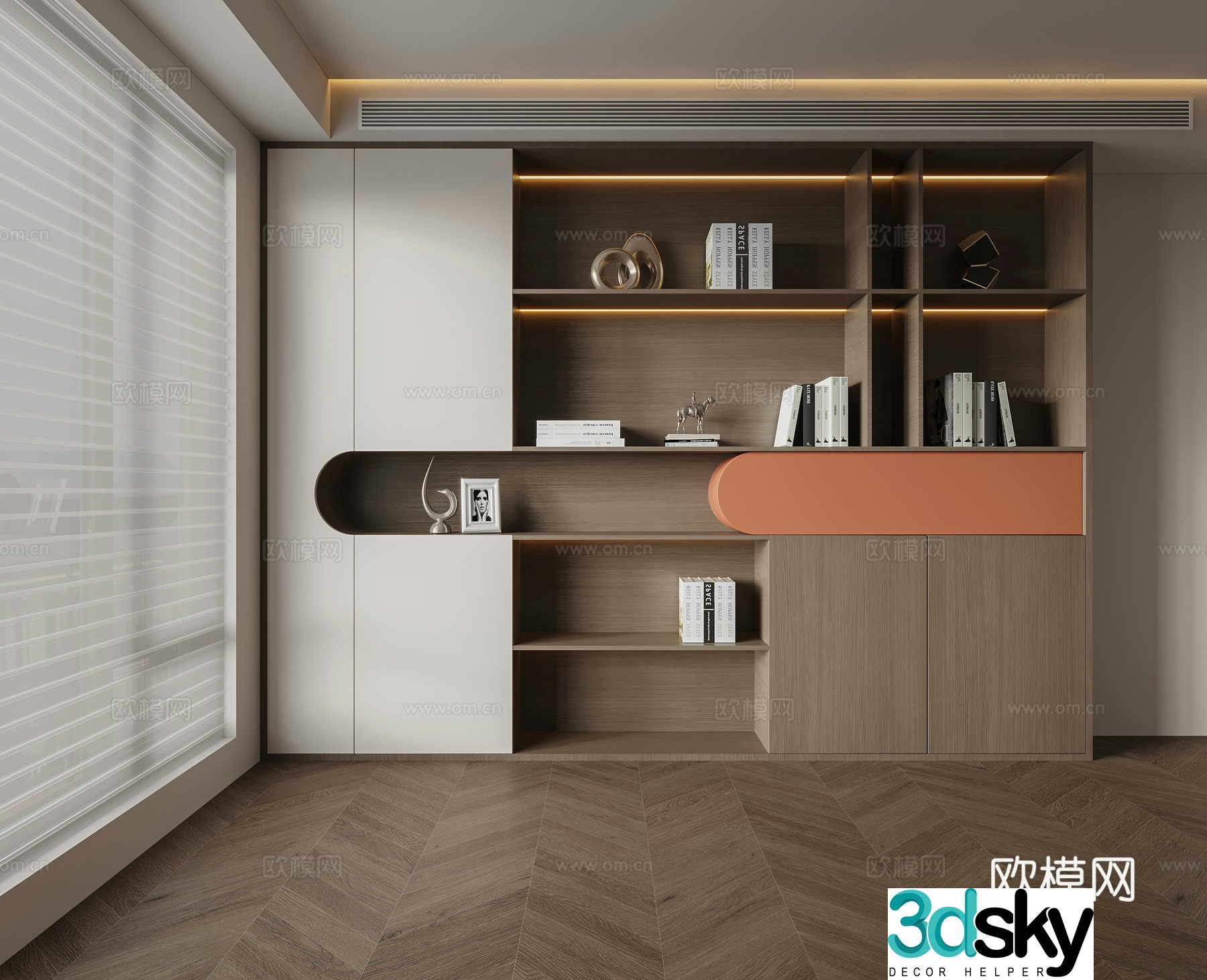 Modern decorative cabinet 3d model