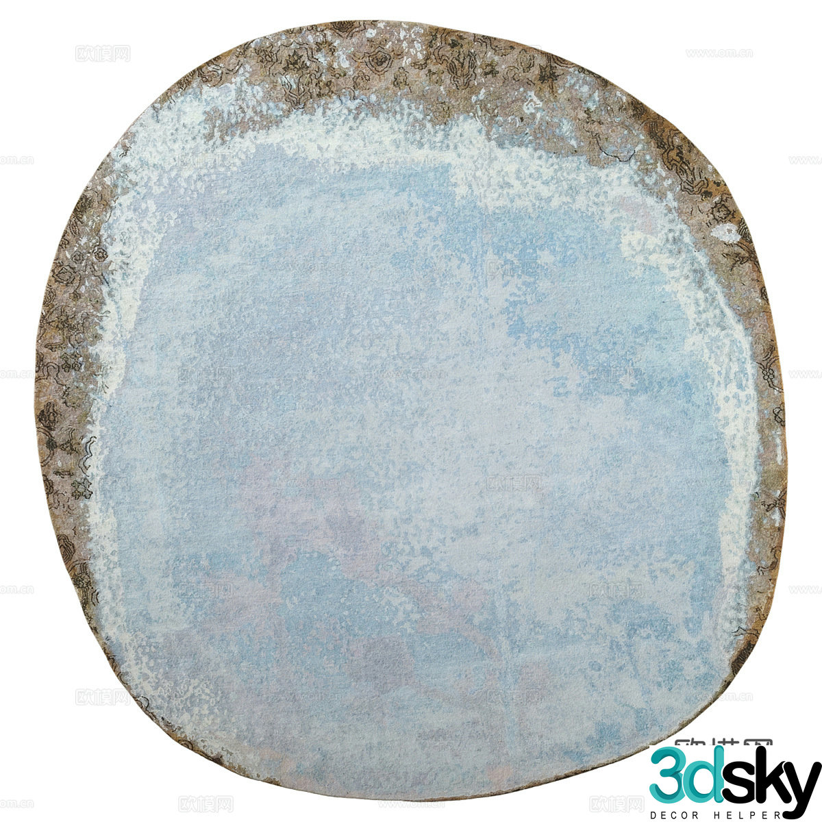 New Chinese style fabric carpet 3D model