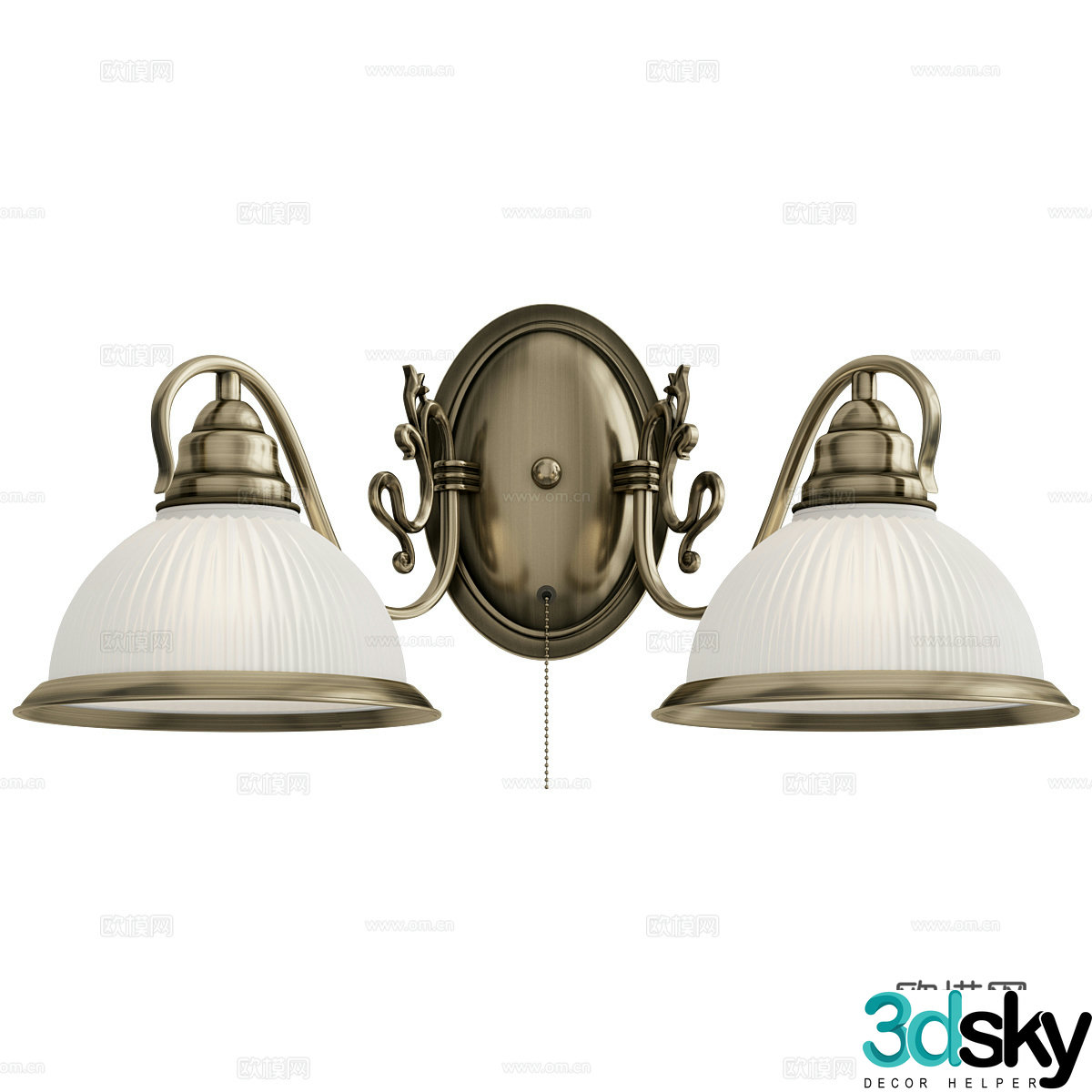 Simple European wall lamp Classical wall lamp Retro wall lamp Metal wall lamp Bedside wall lamp Wrought art wall lamp 3D model