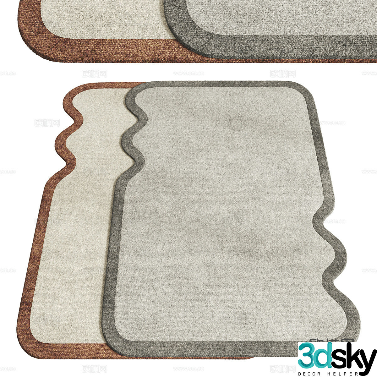New Chinese children’s fabric carpet 3D model