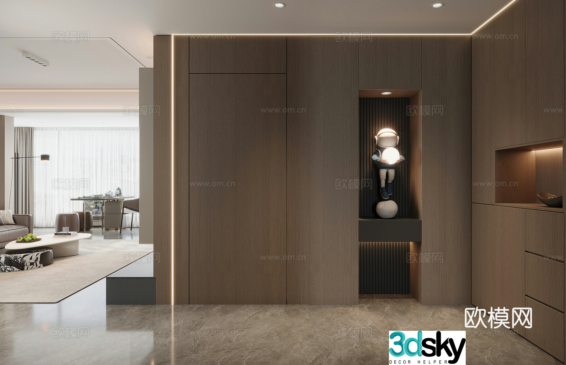 Modern Italian entrance 3D model