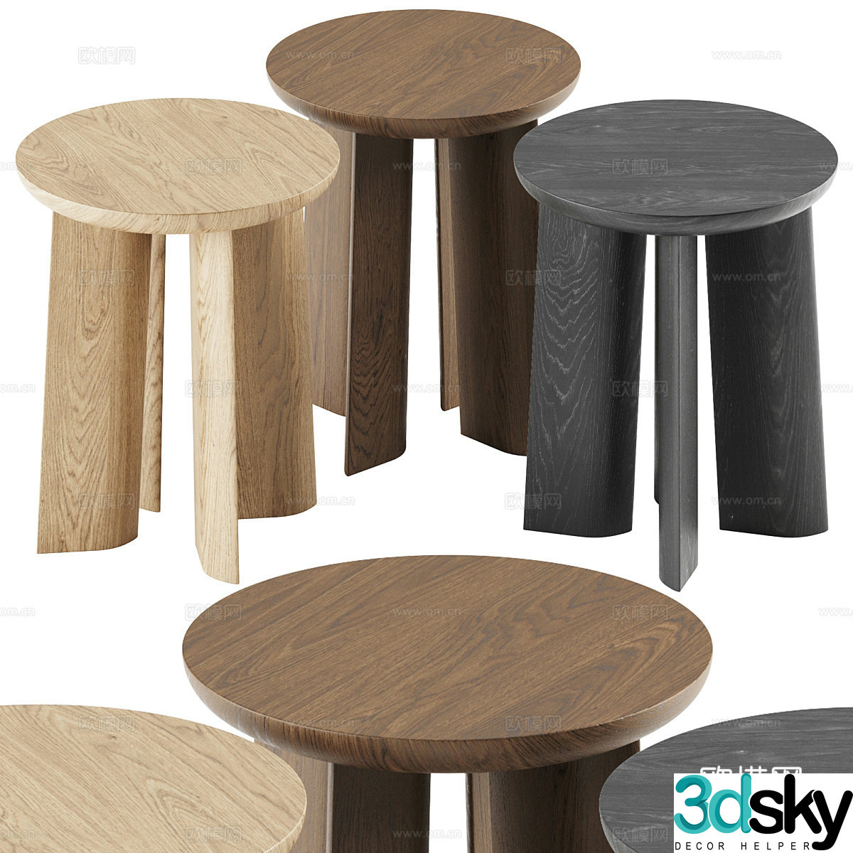 3D model of side table