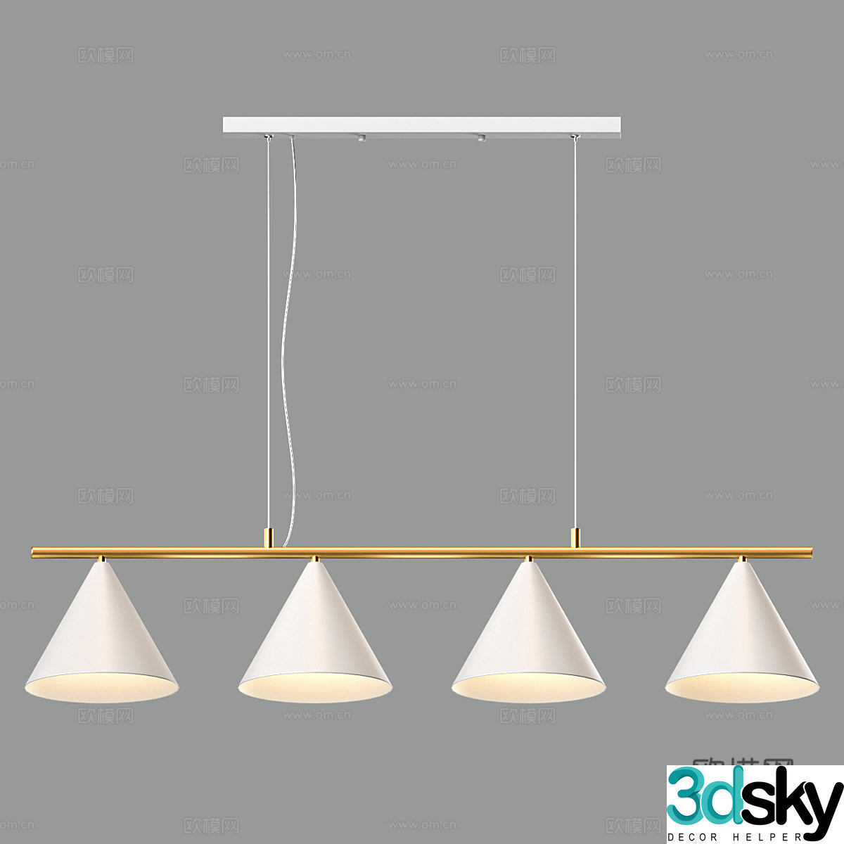 Nordic simple chandeliers chandeliers simple chandeliers restaurant chandeliers light luxury chandeliers 3D model